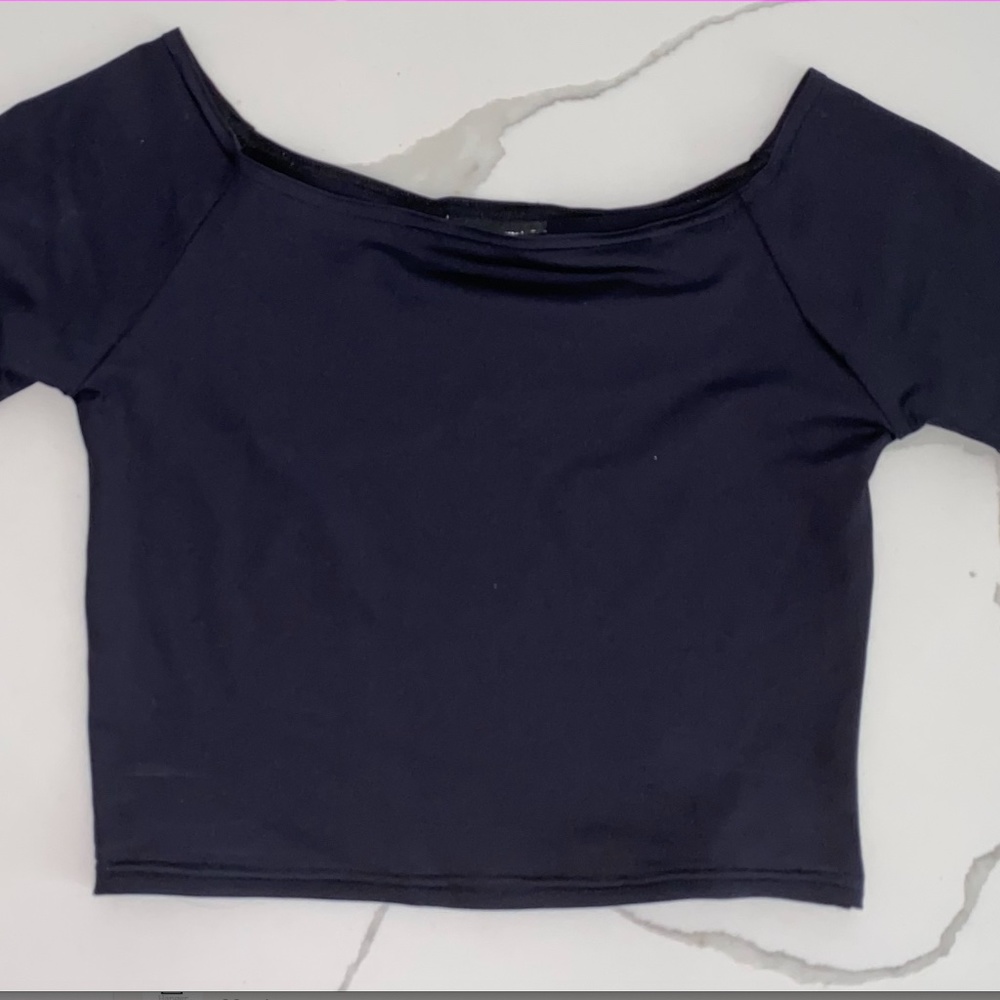 BlackMilk, Matte Off the Shoulder Crop Top LIMITED
